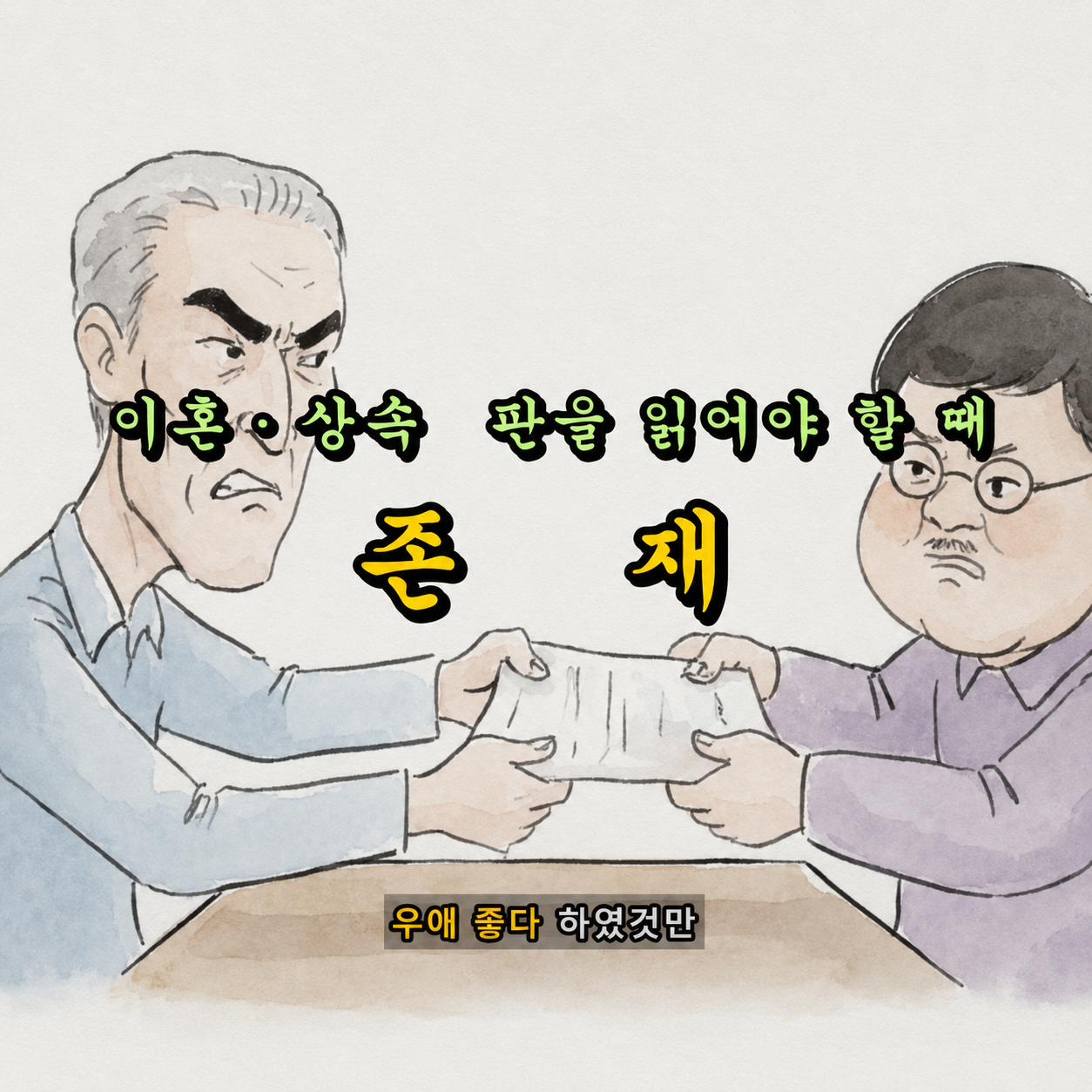 이혼·상속 분쟁의 현실을 판소리로 담은 법무법인 존재 브랜드 영상