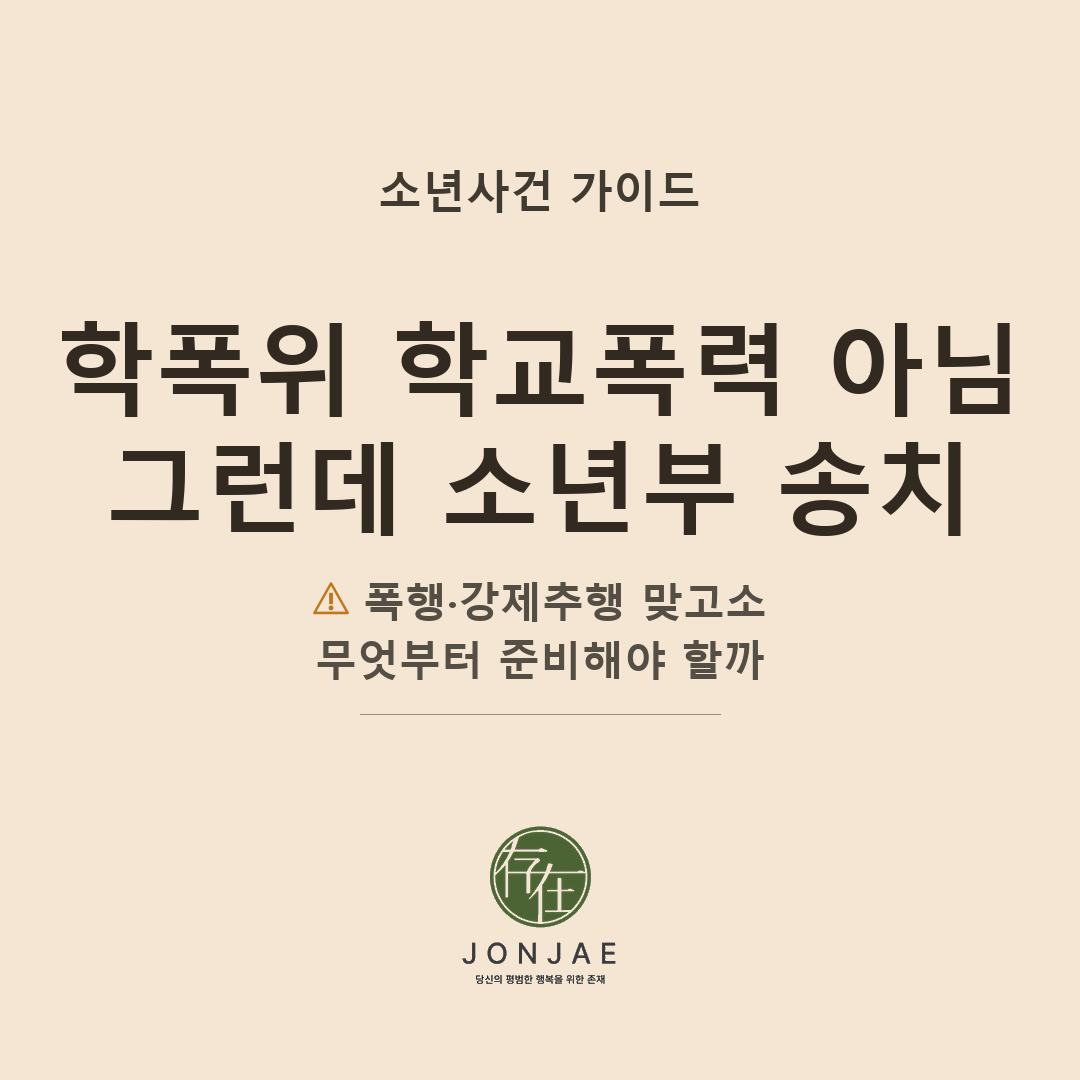 학폭위에서 학교폭력 아님 결정 후 소년보호사건에 송치됐다면