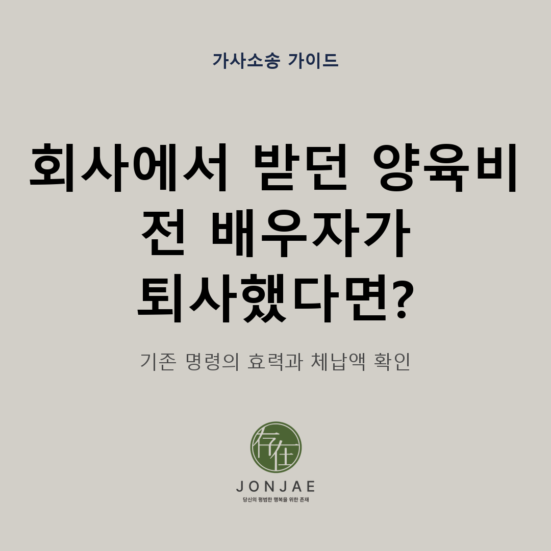 회사에서 받던 양육비, 전 배우자가 퇴사했다면 — 기존 직접지급명령의 효력과 체납액 확인을 다룬 가사소송 가이드 썸네일